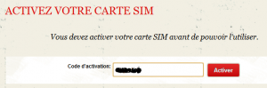 Activation SIM 2