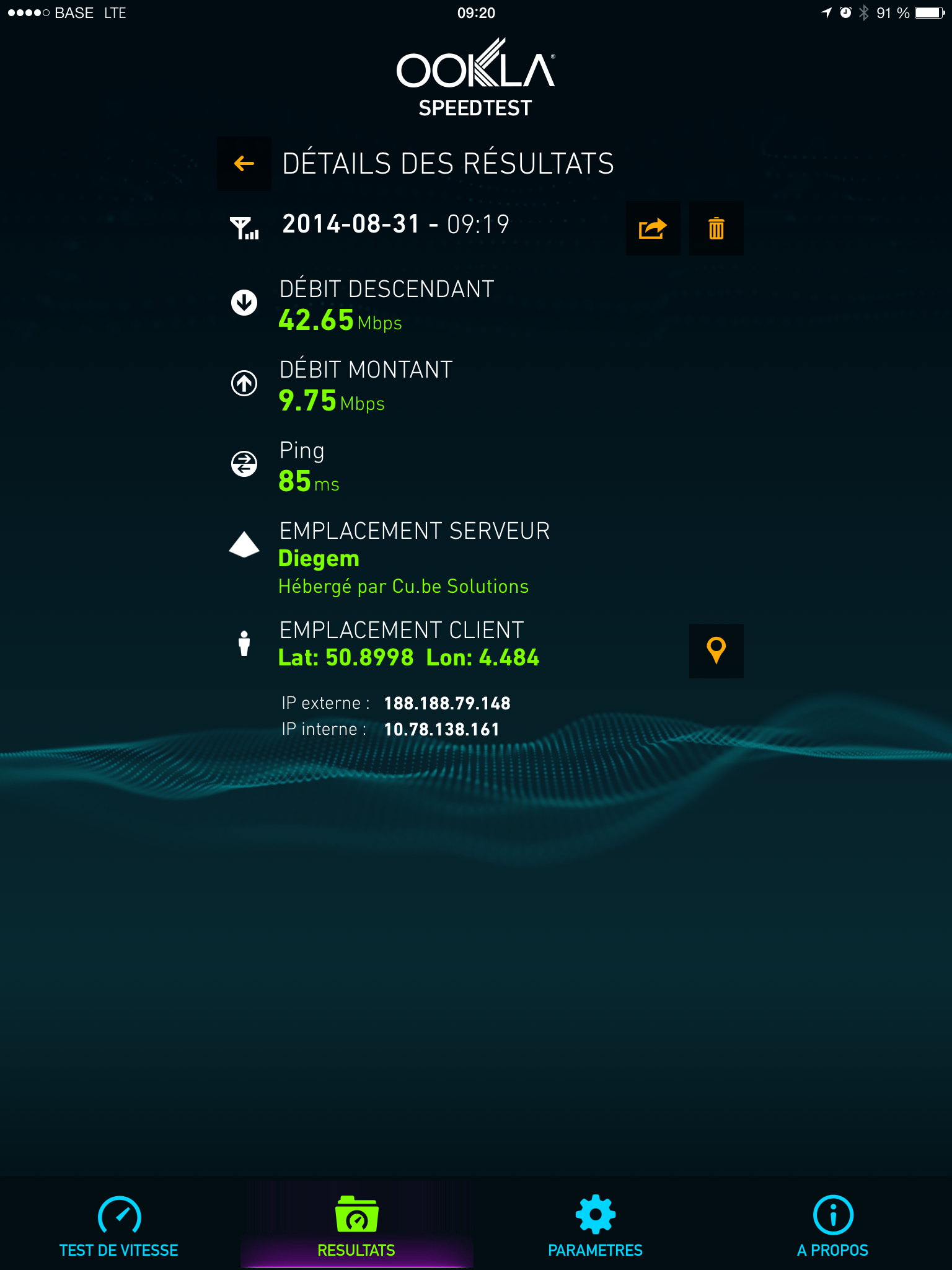 Test Performance LTE